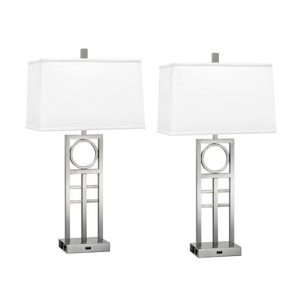 Attra 26 in. Brushed Steel Desk Lamp Bed Bath & Beyond 38232355