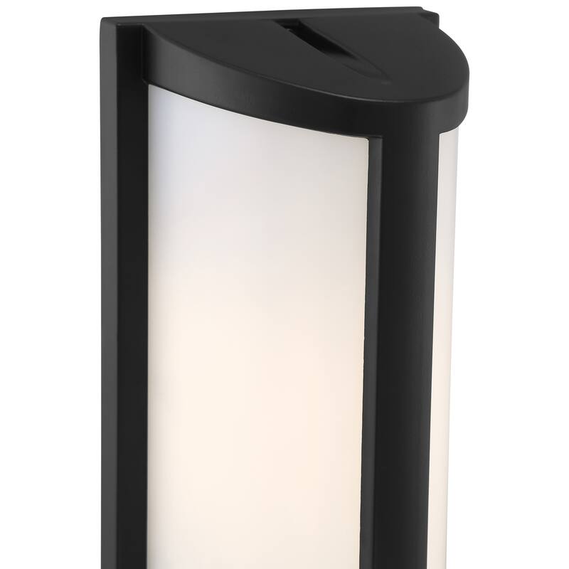 Margate Black Marine Grade LED Wall Sconce with Acrylic Lens