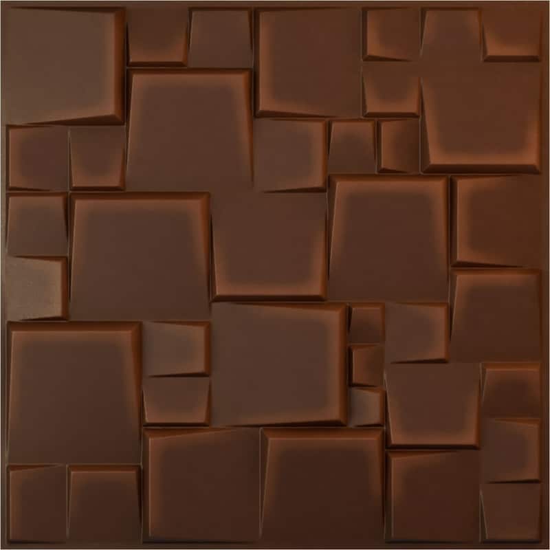 19 5/8"W x 19 5/8"H Modern Square EnduraWall Decorative 3D Wall Panel