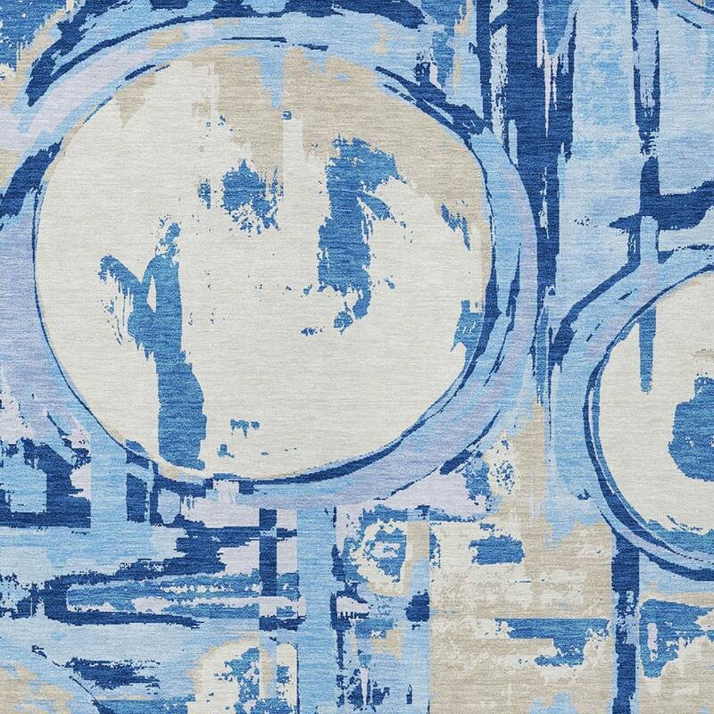 HomeRoots Geometric Transitional Rectangle Outdoor Rug