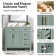 preview thumbnail 8 of 13, Homy Casa 30 in. Bathroom Vanity with Ceramic Sink, Free-Standing Storage Cabinet with 2 or 3 Drawers