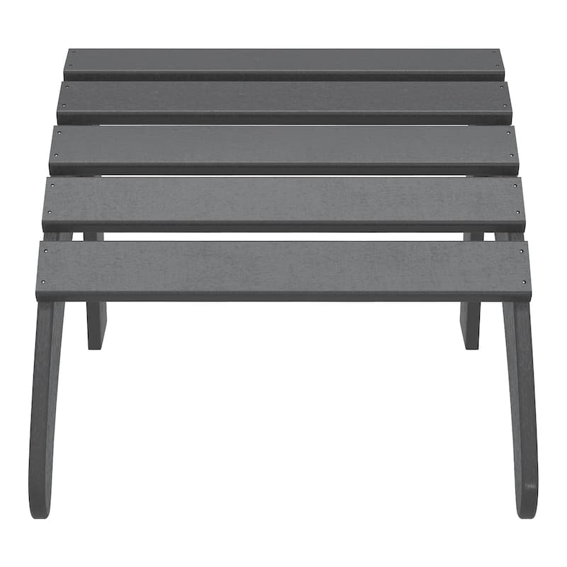 Aderson Outdoor Poly Adirondack Chair with Ottoman