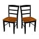 preview thumbnail 11 of 128, International Concepts Solid Wood Madrid Ladderback Chairs, Set of 2 - N/A