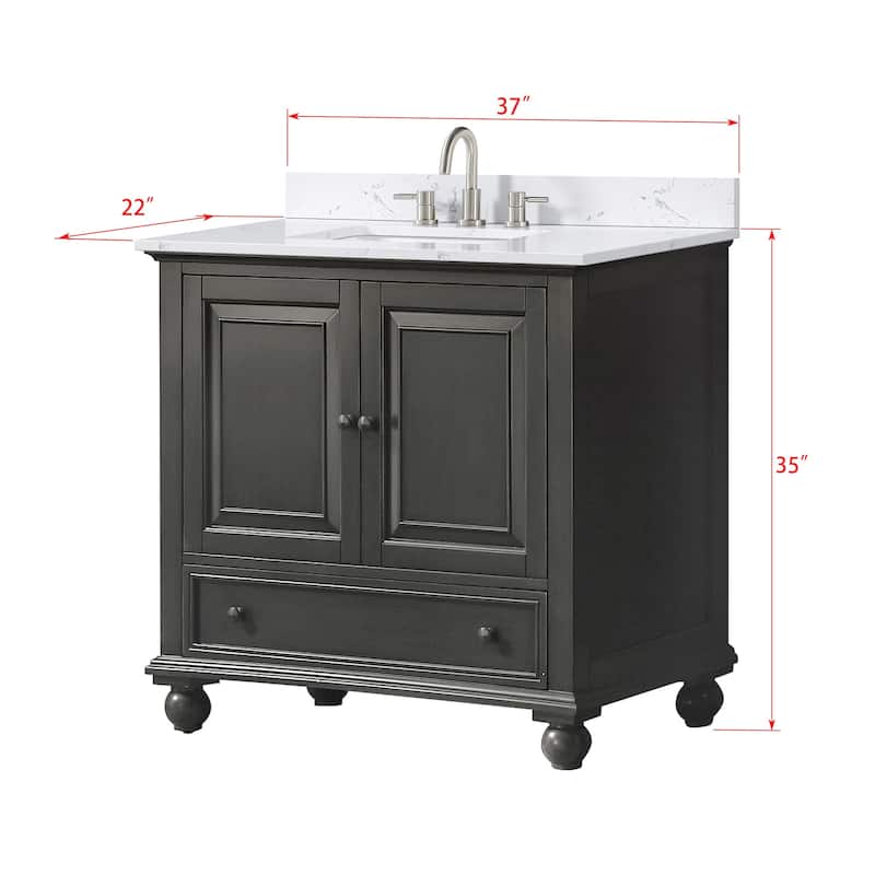 Avanity THOMPSON-VS37-E Thompson 36" Free Standing Single Basin Vanity