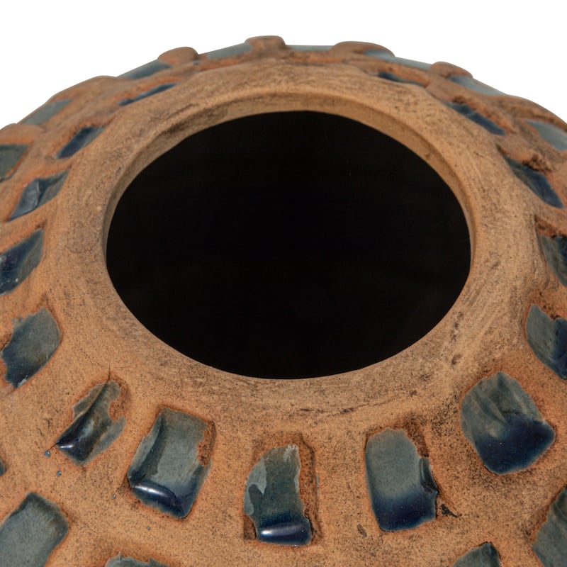 Debossed Terra-cotta Vase
