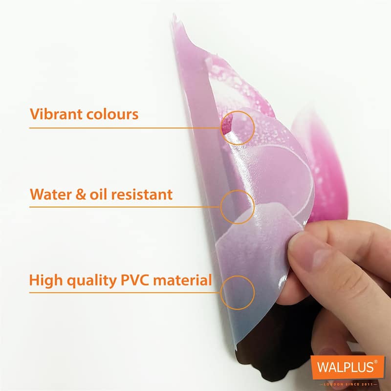 Walplus Wall Sticker Red Poppy Flower Art Children Mural Self Adhesive