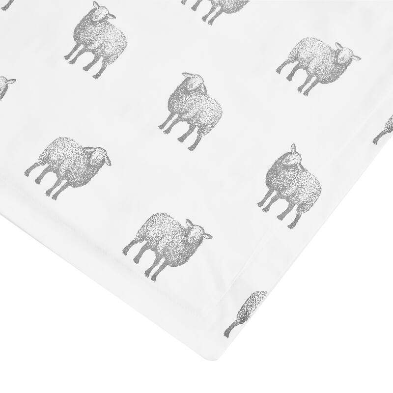 Printed Design Cotton Collection Farm Sheep Duvet Set