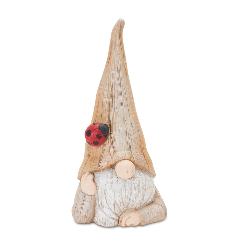 Gnome Statue with Wood Grain Design (Set of 2)