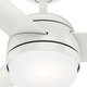 preview thumbnail 3 of 13, Hunter 48" Midtown Ceiling Fan with LED Light, Handheld Remote - Modern, Contemporary, Transitional