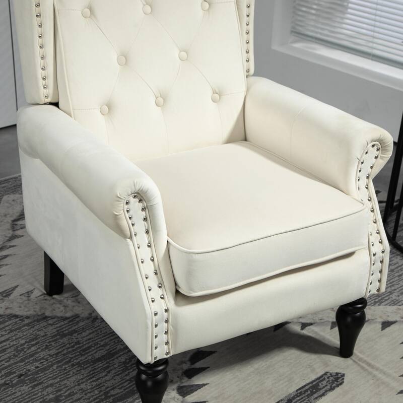 Mid Century Nailhead Decorative Armchair