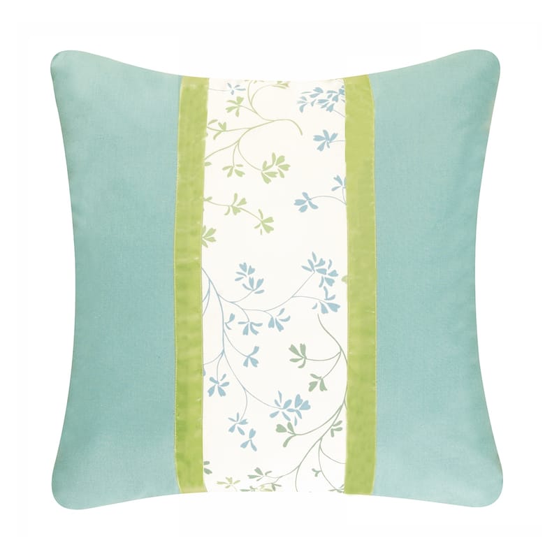 18" x 18" Patch Stripes Pieced Pillow