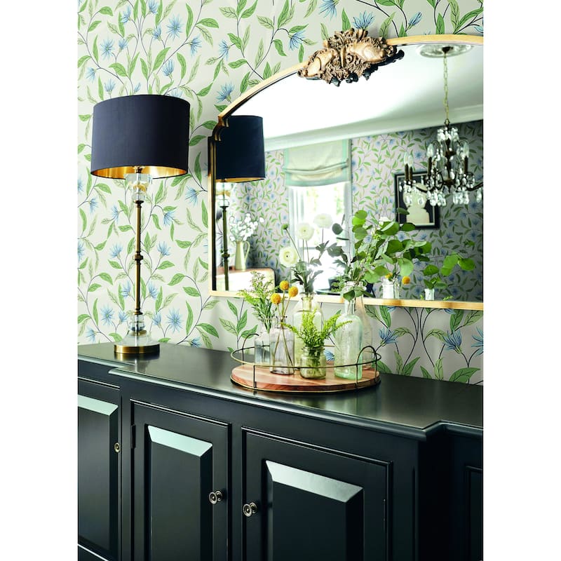 Norwalk Jasmine 27 in. x 27 ft. = 60.75 sq. ft Wallpaper Roll