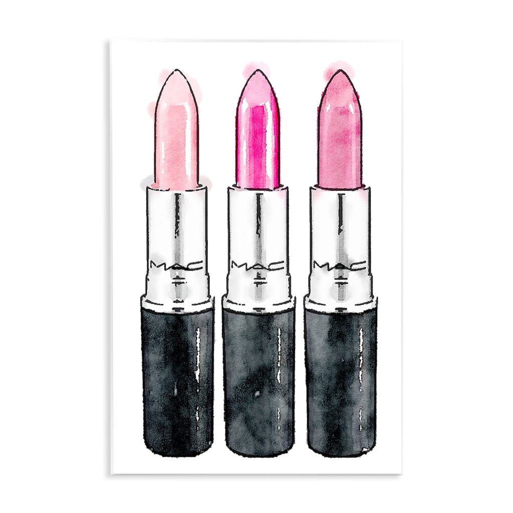Stupell Three Pink Lipsticks Wall Art