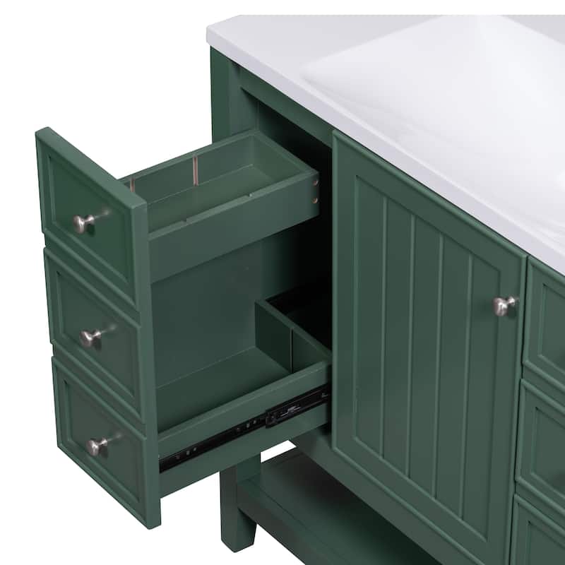 Bathroom Vanity with Sink Combo, One Cabinet and Three Drawers