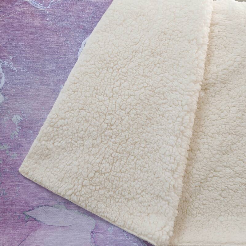 Premium Machine Washable Abstract Contemporary Sherpa Throw Blanket