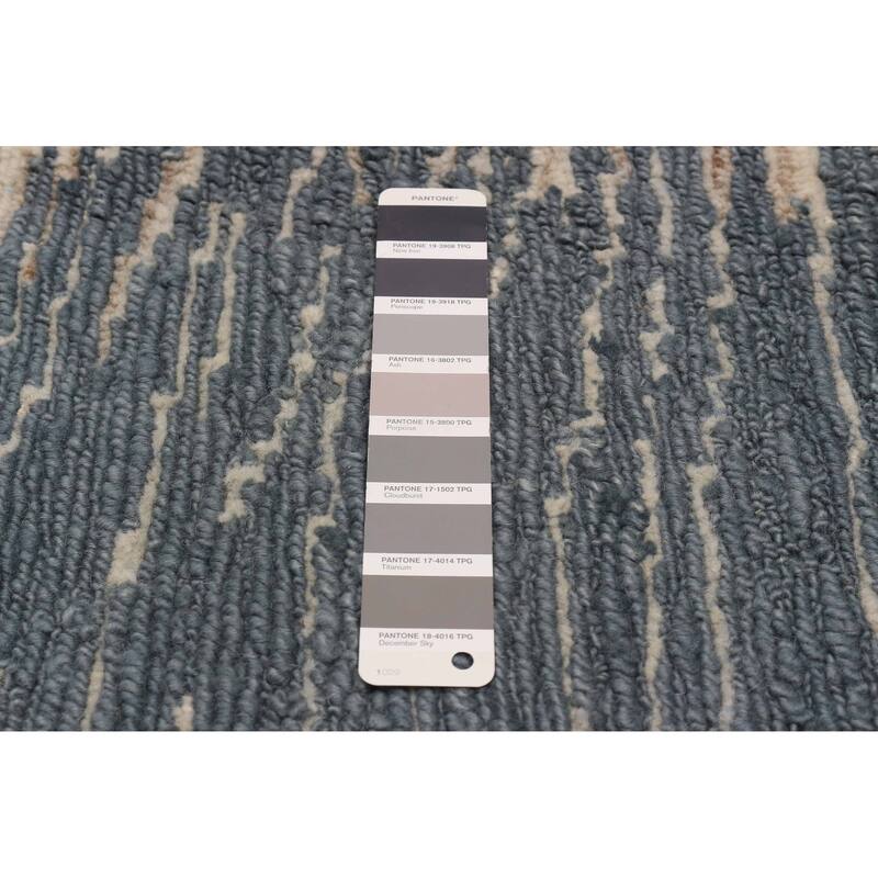 ECARPETGALLERY Hand-knotted Tangier Grey Wool Rug - 7'10 x 9'10