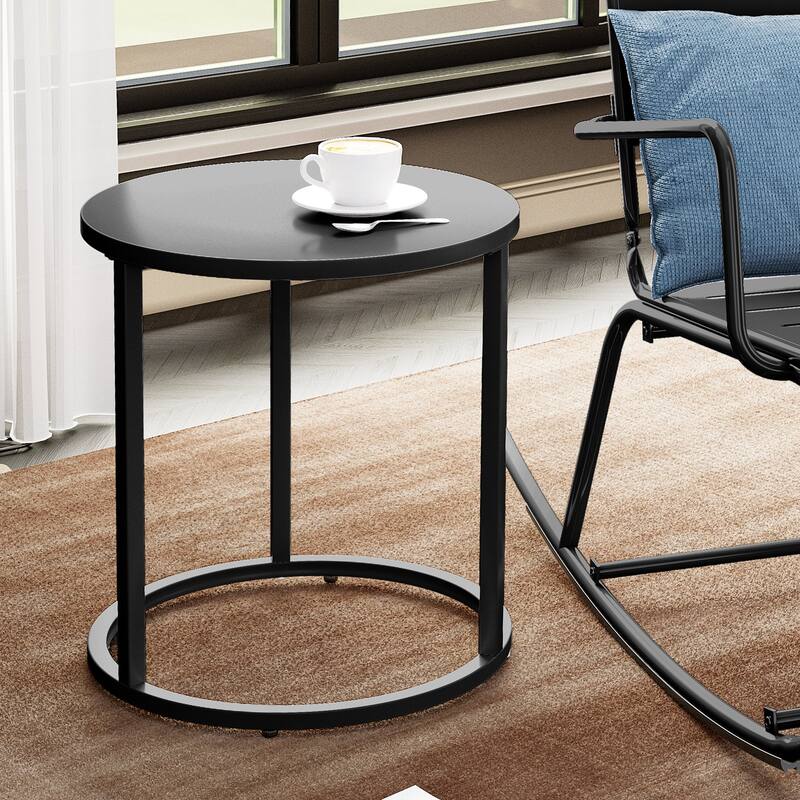 Crestlive Products Outdoor Modern Metal Round Side Table