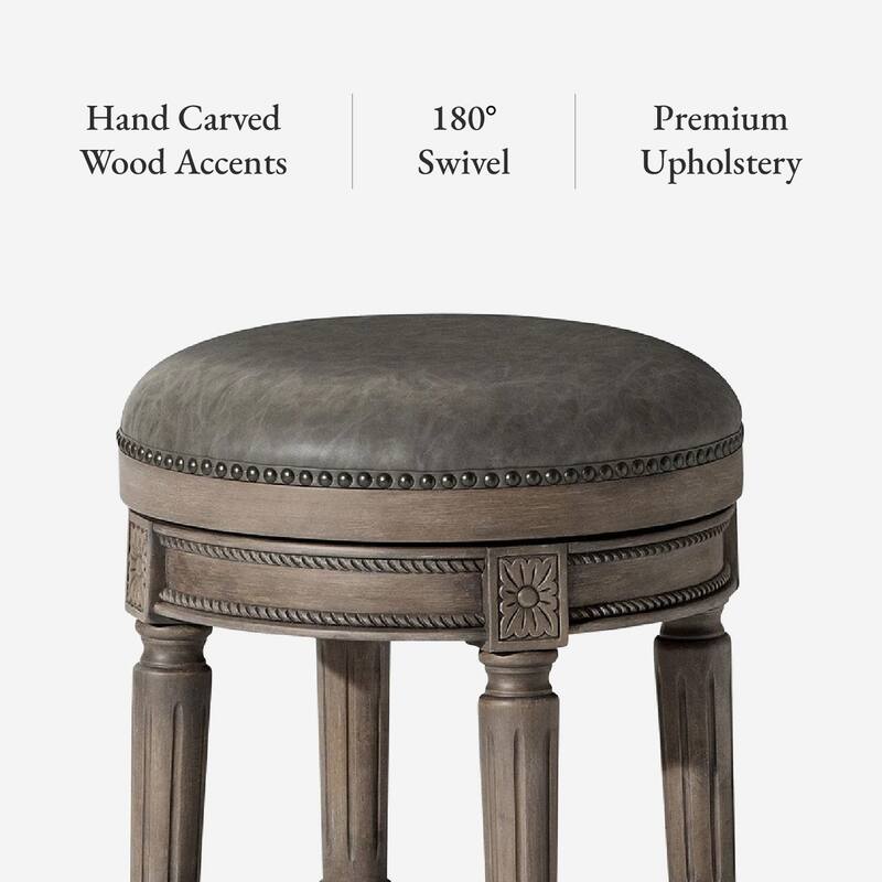Maven Lane Pullman Backless Swivel Kitchen Stool