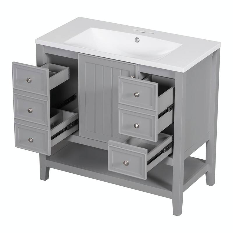 36" Bathroom Vanity with Sink Combo