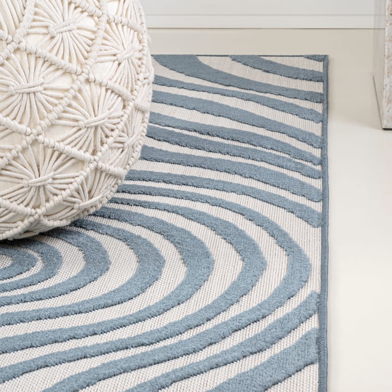 JONATHAN Y Nordby Abstract Groovy Striped Area Rug