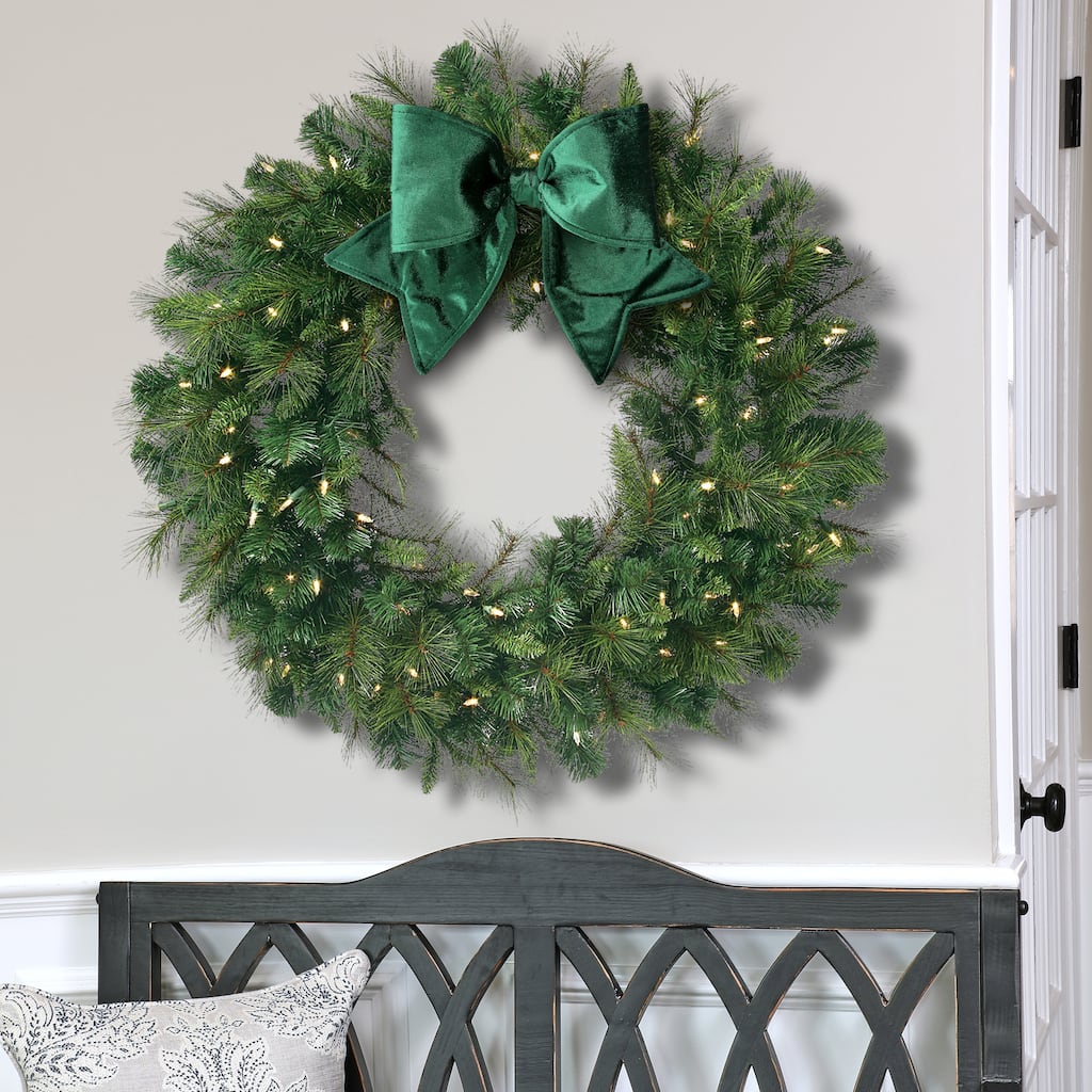 16" Outdoor Velvet UV Bow