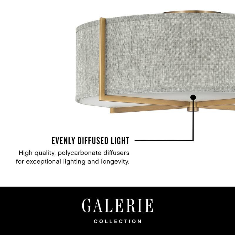 Hinkley Lighting Axis 20" Wide Galerie Semi-Flush Ceiling Fixture with