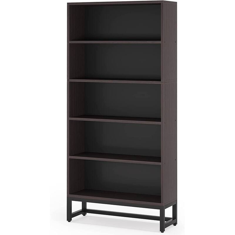 70.8" Tall Bookcase and Bookshelf 5-Tier Storage Shelves Free-Standing