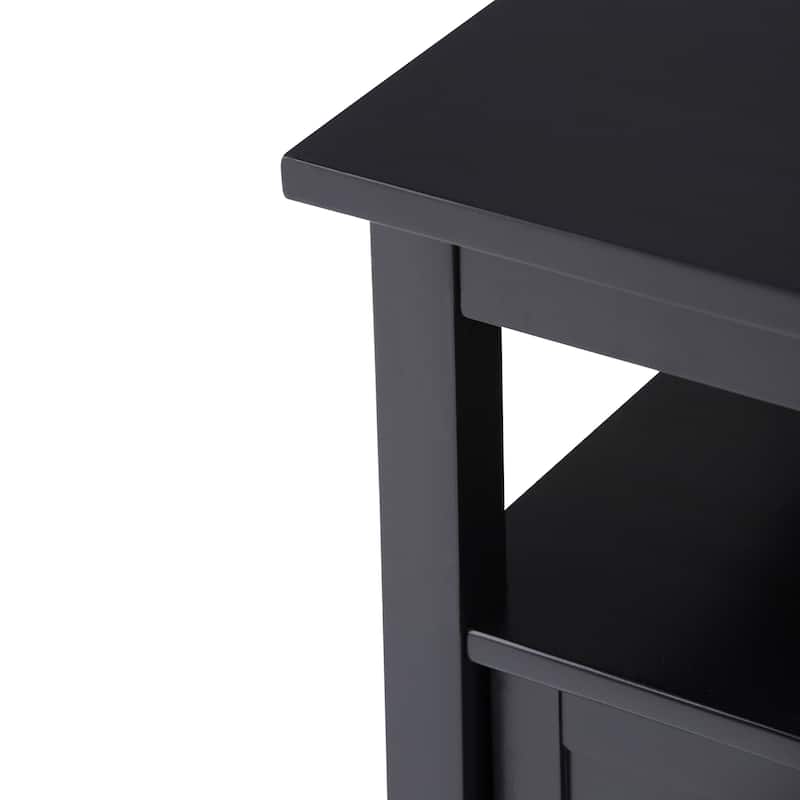 WYNDENHALL Norfolk SOLID WOOD 20 inch Wide Rectangle Transitional End Side Table - 20 inch Wide