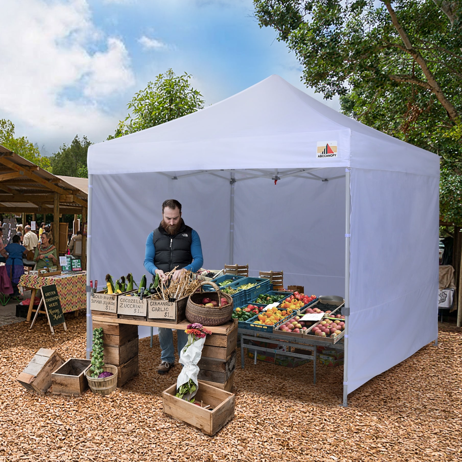 ABCCANOPY Commercial Instant Shade Metal Pop Up Canopy 10ftx10ft Grey