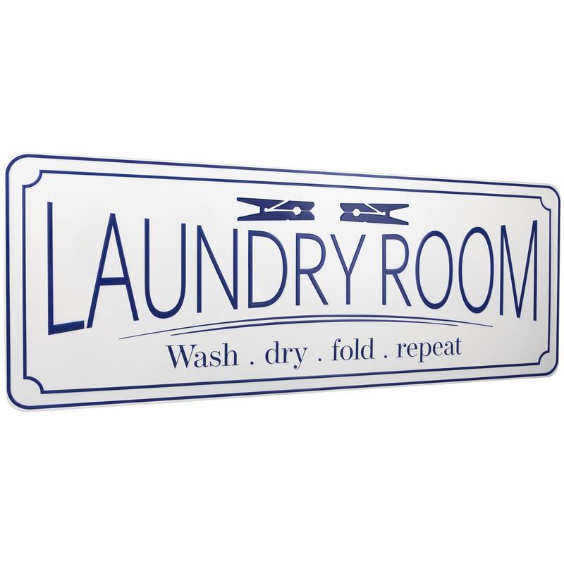 Laundry Room Metal Wall Sign - 36.25"