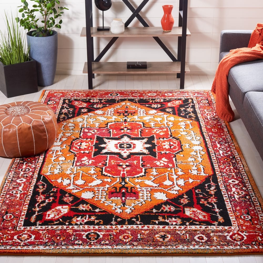 SAFAVIEH Vintage Hamadan Namita Traditional Oriental Medallion Rug