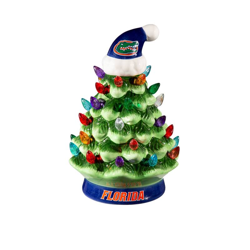8" LED Ceramic Tabletop Christmas Tree, University of Florida