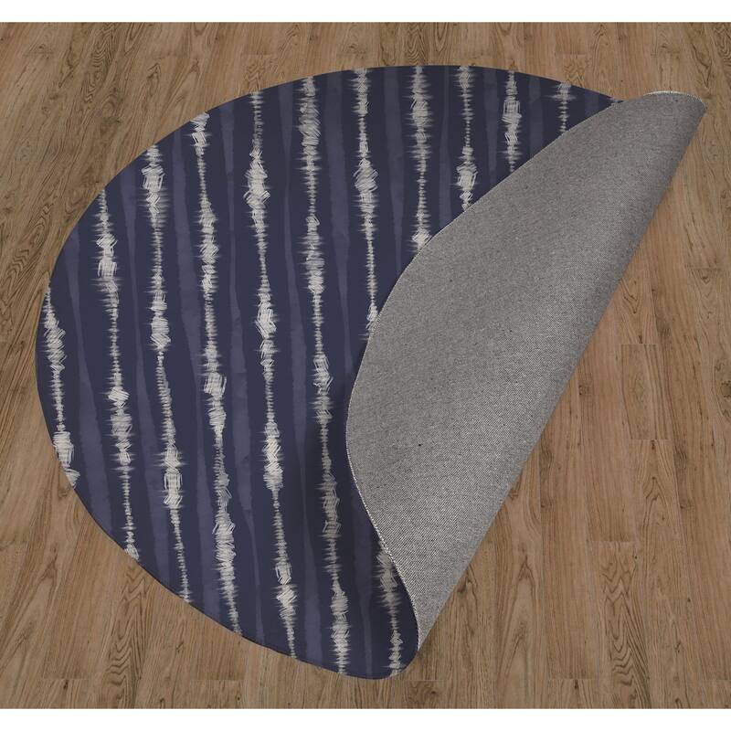 TIEDYE STRIPE NAVY Kitchen Mat By Kavka Designs Bed Bath & Beyond