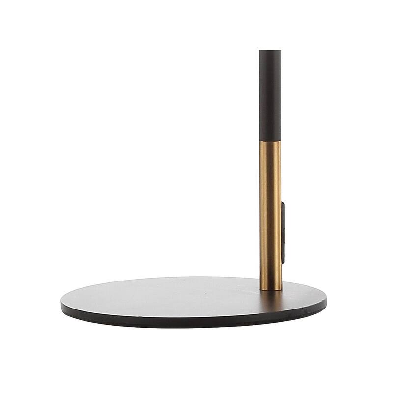 Gallery 22.5" Metal LED Task Lamp, Black/Brass Gold by JONATHAN Y