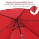 preview thumbnail 29 of 28, Ainfox 4 Pcs Rattan Sofa Set Patio Furniture with/without Umbrella Brown Rattan