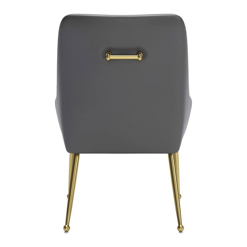 Maxine Dining Chair Gray & Gold