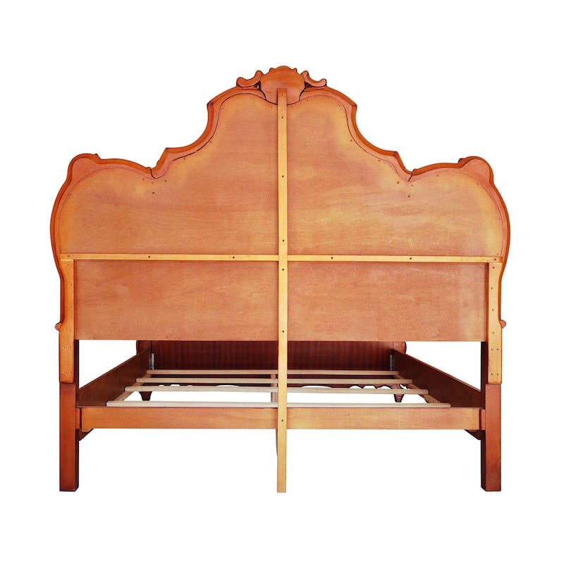 Deveraux Honey Oak Panel Bed with Slat