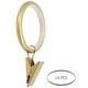 preview thumbnail 26 of 24, Meriville Drapery Curtain Rings with Clip - 1.5-Inch Inner Diameter with insert