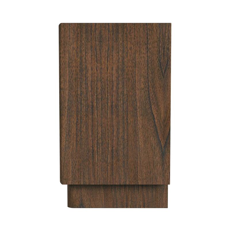 Halmstad 24 in. W Wood Panel 2 Drawer Nightstand with Soft-Closing Drawers