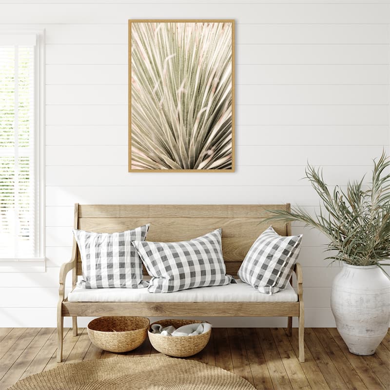 Desert Spoon by Shot by Clint Framed Canvas Wall Art Print - Sylvie Bright Gold
