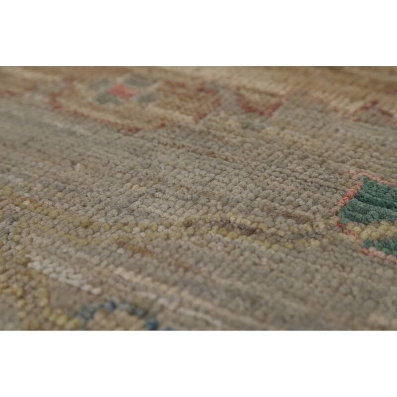 Vegetable Dye Oushak Turkish Area Rug Handmade Living Room Wool Carpet - 7'11"x 10'0"