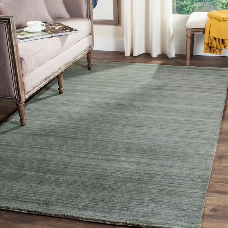 SAFAVIEH Handmade Himalaya Jessika Modern Wool Rug - 6' x 9' - Slate/Blue - Rectangle