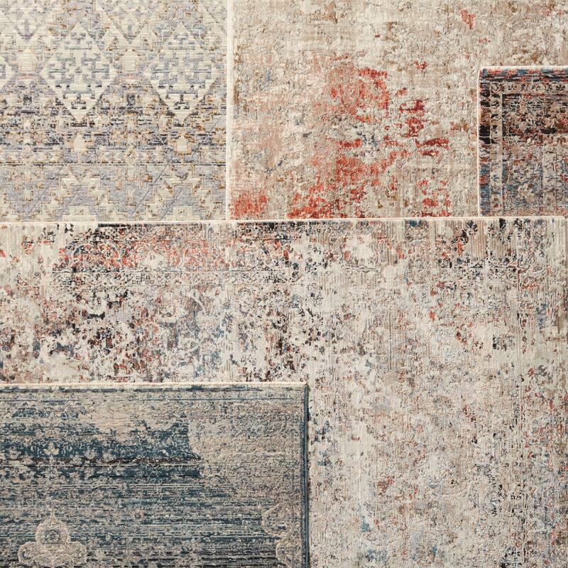 Cammila Abstract Tan/ Rust Area Rug