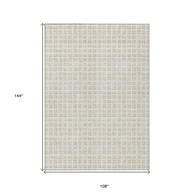 HomeRoots Geometric Transitional Rectangle Outdoor Rug