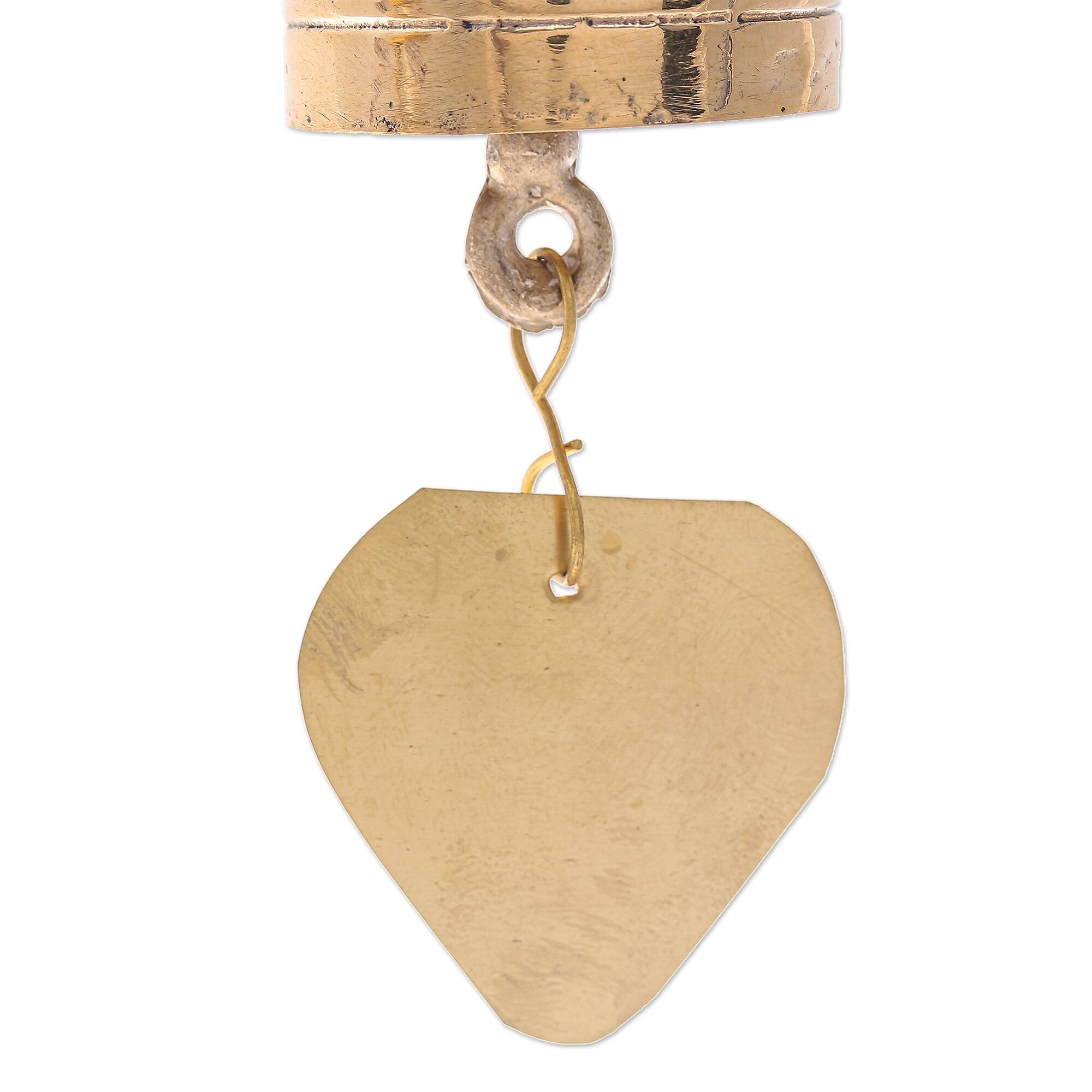 Novica Handmade Elephant Tune Brass Ornaments (Pair) Bed Bath