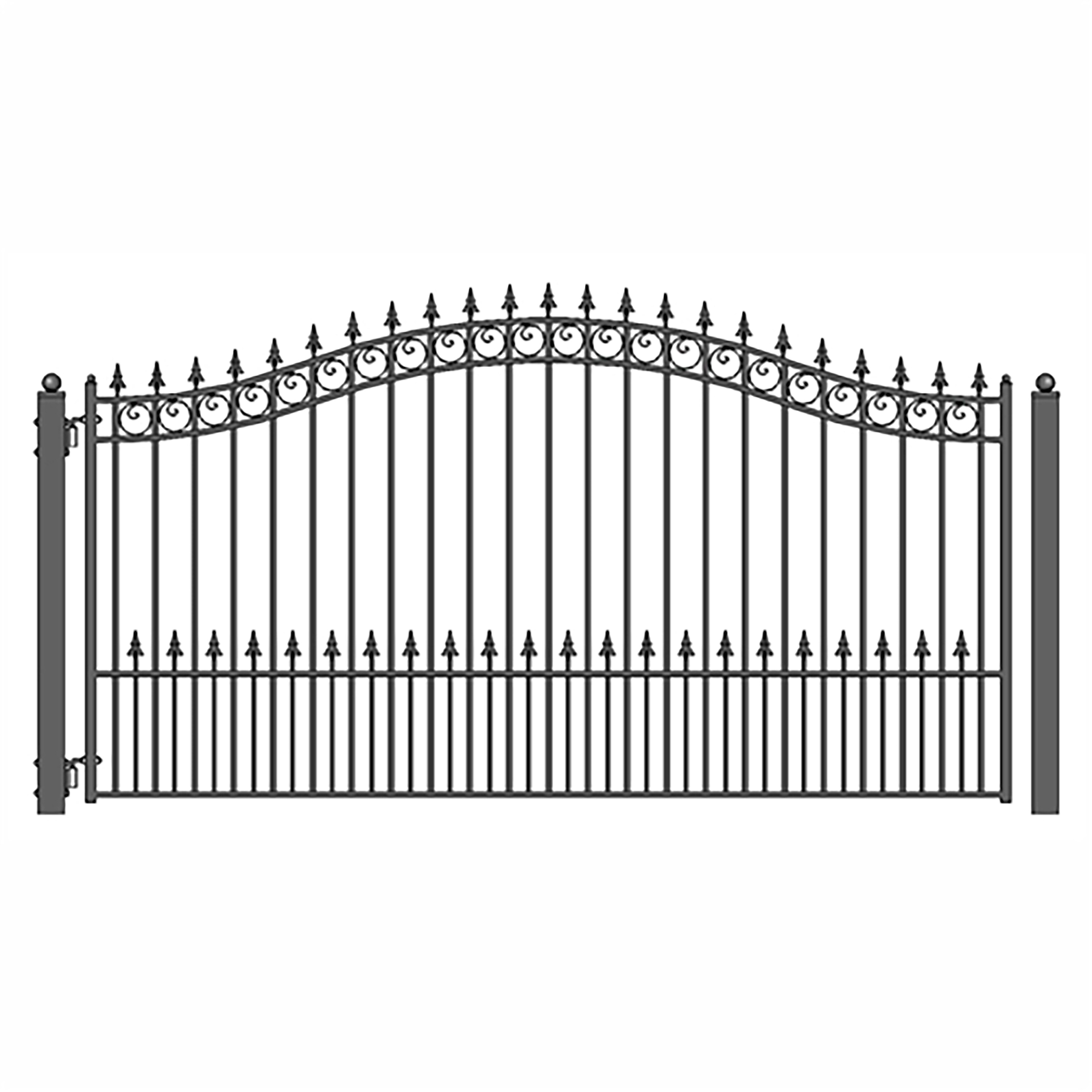 Outdoor Privacy Screen Metal Privacy Screen Panel Free Standing - 72*47