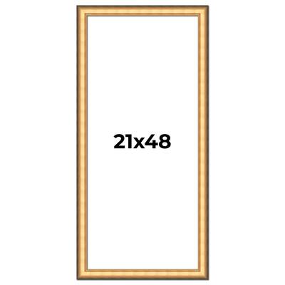 21x48 Frame Gold Plein Aire Solid Wood Picture Frame Width 2 Inches |