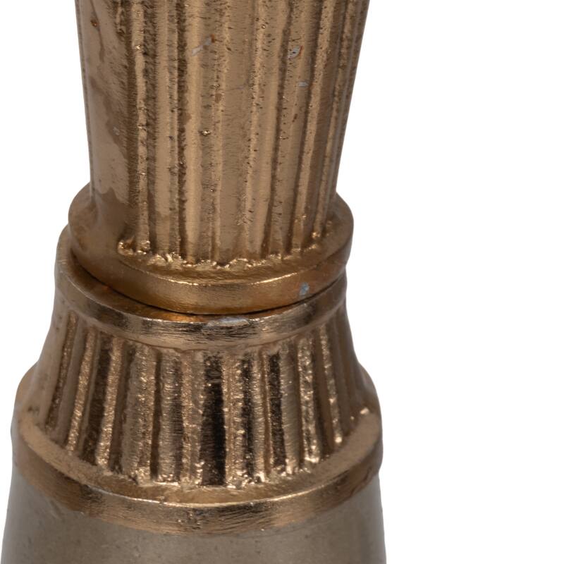 Sagebrook Home 13/16/20" Tanet Metallic Glass Bottles, 20"H, Set of 3