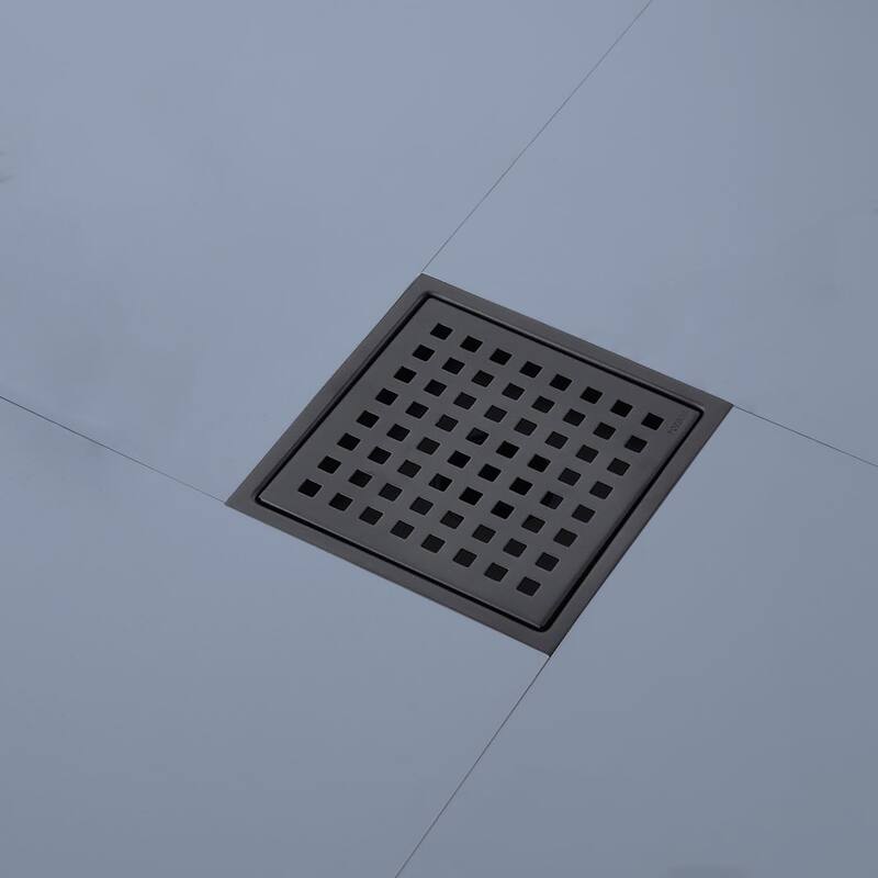 Topcraft 6-Inch Stainless Steel Square Floor Drain