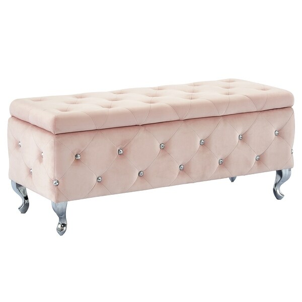 Vanity bench with discount storage